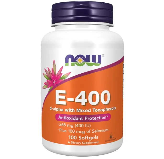 NOW Supplements, Vitamin E-400 IU, Mixed Tocopherols, Antioxidant Protection*, 100 Softgels