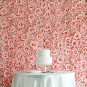 12PCS Flower Wall Backdrop Flower Wall Panels 24*16in Artificial Rose Silk Flowers Panels-Floral Wall Panel Wedding Photo Backdrop Photography Backdrop, Event Party Decoration