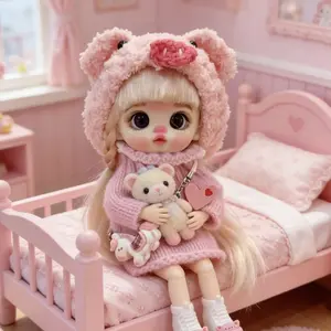 LUOLIFEN 100% Plush SeriesBlind Box 6+1HiddenAdorable Desk &Phone Decor