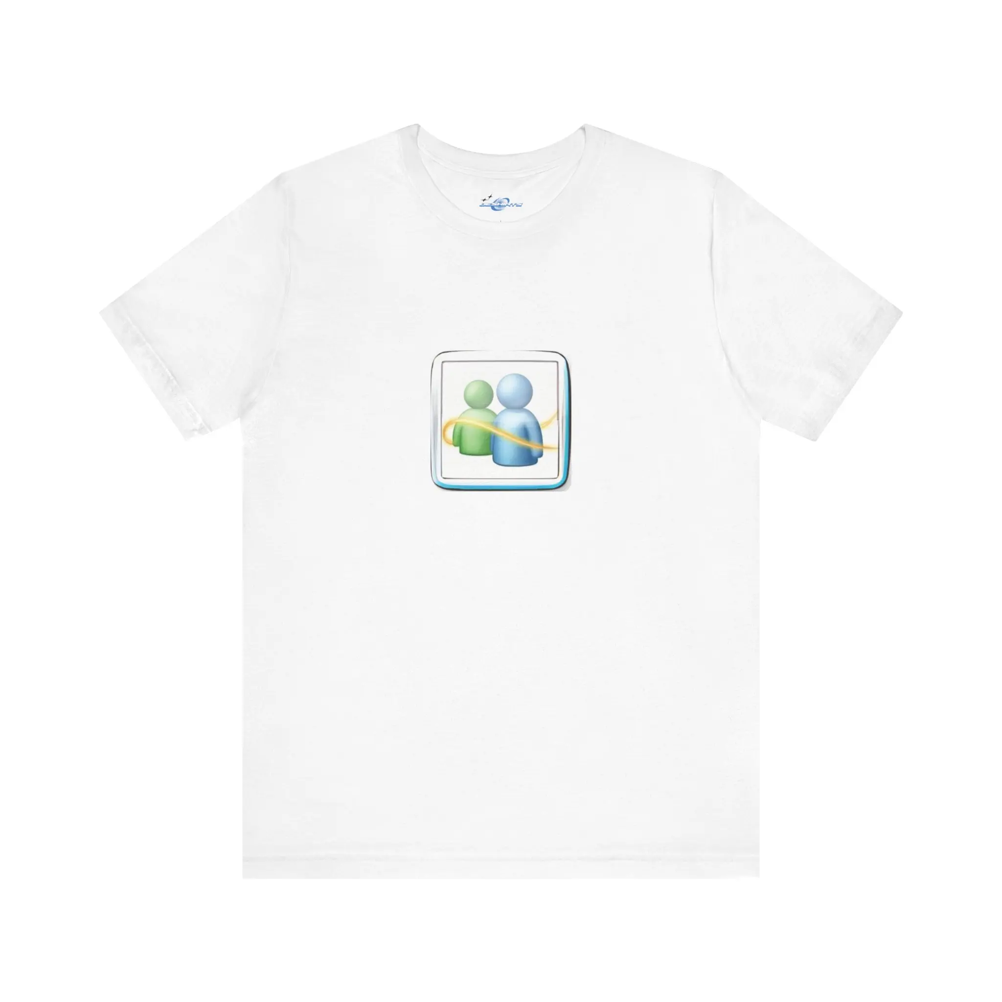 Frutiger Aero MSN Icon T-Shirt, Graphic Tee, Unisex Top, Short Sleeve Shirt, Minimalist Design