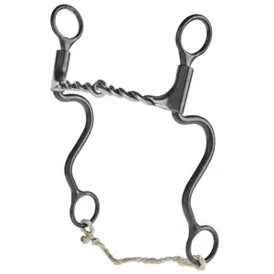 Dutton 2-Piece Twisted Wire Snaffle Long Calvary Shank Bit
