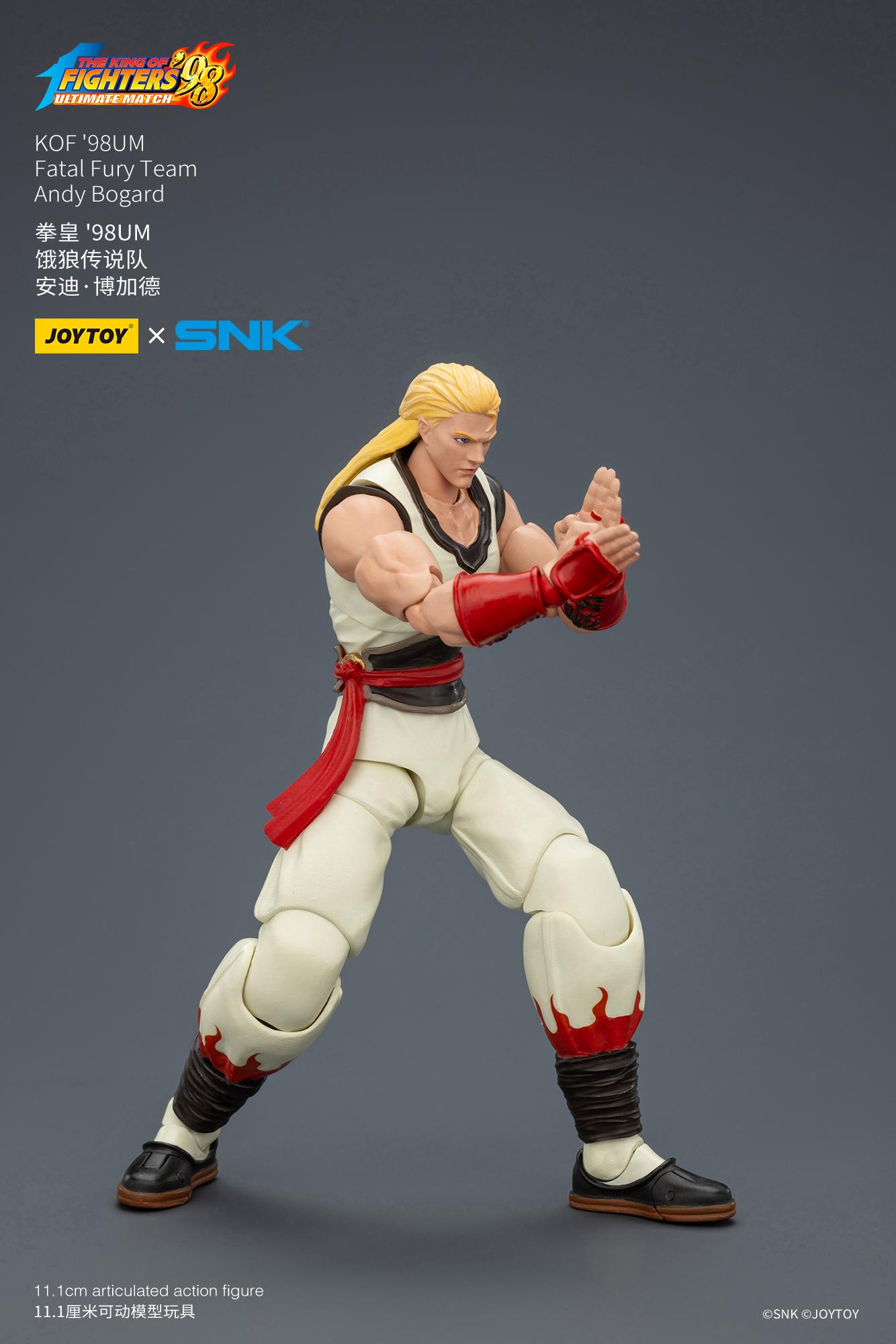 JOYTOY SNK 1/18 Action Figures KOF '98UM Fatal Fury Team Terry Bogard Andy Bogard Joe Higashi