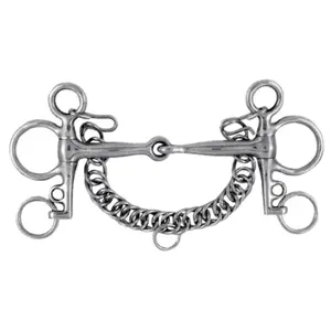 Korsteel Stainless Steel Pelham Snaffle Bit