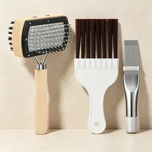 3Pcs Stainless Steel Coil Cleaning Brush Kit, AC Condenser Fin Cleaner, Refrigerator Coil Brush, Reusable Mini Split and Fridge Cleaning Tool, Evaporator Coil Cleaner, No Harsh Chemicals Needed