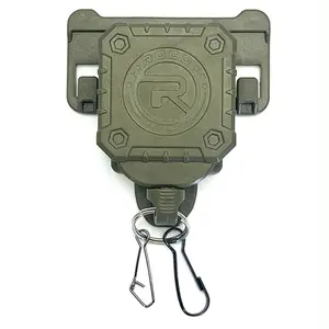 Military Tactical Gear Retractor, Heavy Duty Molle Tactical Gear Tether With Retractable Key Chain Multi-Tools Holder For Outdoor Duty EDC Daily Carry