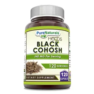 Pure Naturals Black Cohosh Supplement | 540 Mg per Serving | 120 Capsules | Non-GMO | Gluten-Free | Made in USA