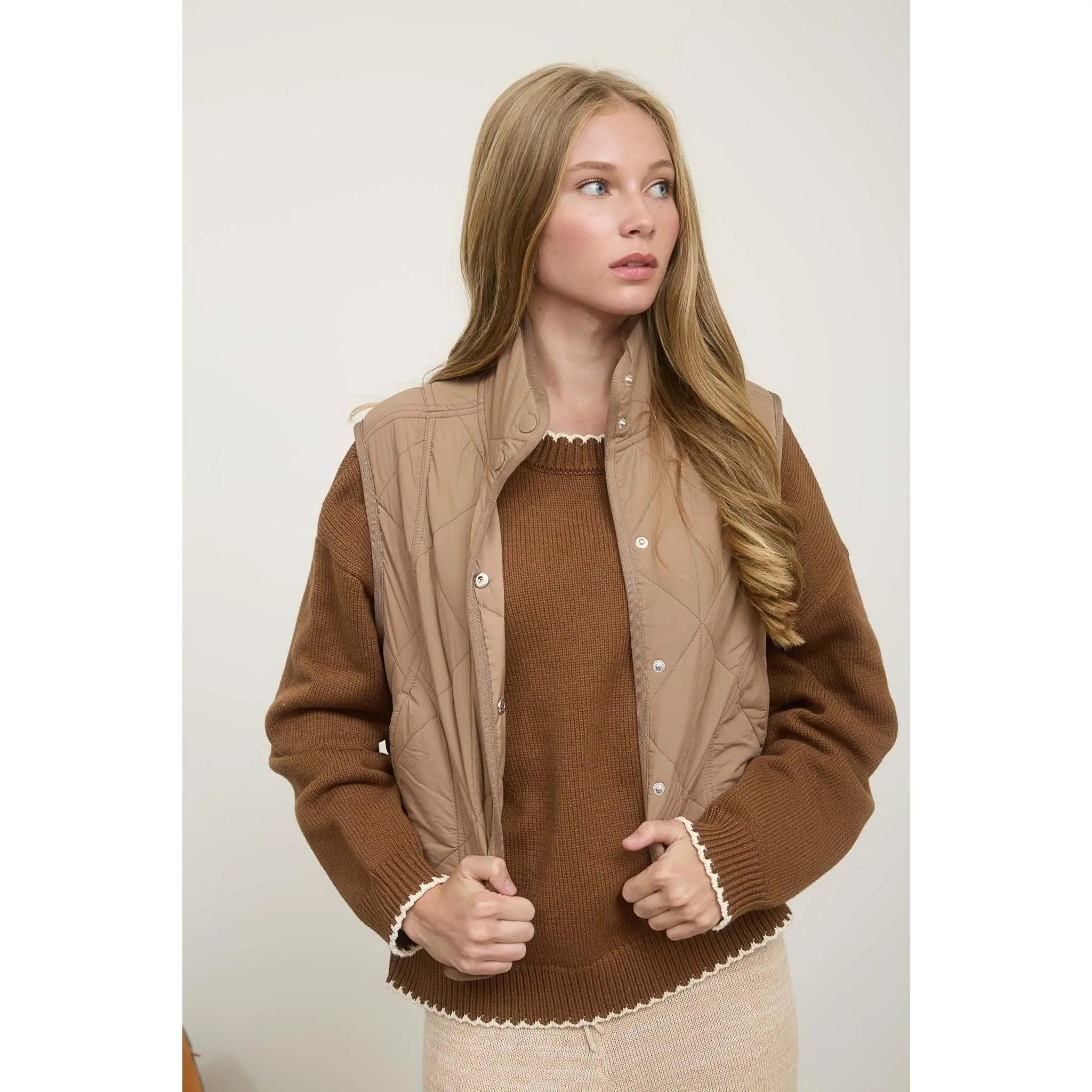 Corina Crop Quilted Puffer Vest