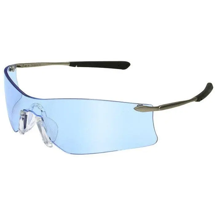 MCR Safety Rubicon T4 Safety Glasses with Light Blue Anti-Fog Lens, Z87 Safety Glasses, Ansi Z87-Rated Safety Glasses