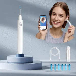 Electric Earwax Removal Tool, High Definition Intelligent Ear Cleaning Tool, LED Light, Wi-Fi Smart Otoscope, Earwax Remover, Ear Pick