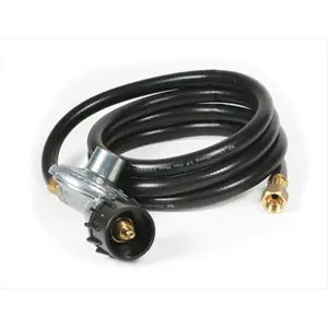 CAMCO Low Pressure LP Regulator with 6 Ft. Hose, Flow Control for Sports Collectibles Accessories