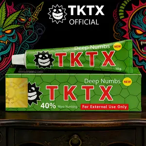 TKTX Tattoo Numbing Cream , Relief Cream for Tattoos,Waxing, Microneedling, Lecithin External Cream(10g)Cosmetic.