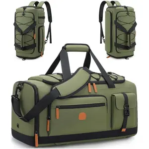 3-in-1 Sports Gym Bag with Shoe & Laptop Compartment – 35L Carry-On Duffel Backpack for Men & Women, Anti-Theft Weekender Bag for Travel & Workout Trainer Bag