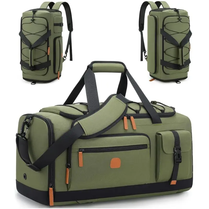 3-in-1 Sports Gym Bag with Shoe & Laptop Compartment – 35L Carry-On Duffel Backpack for Men & Women, Anti-Theft Weekender Bag for Travel & Workout Trainer Bag tiktokshopbacktoschool