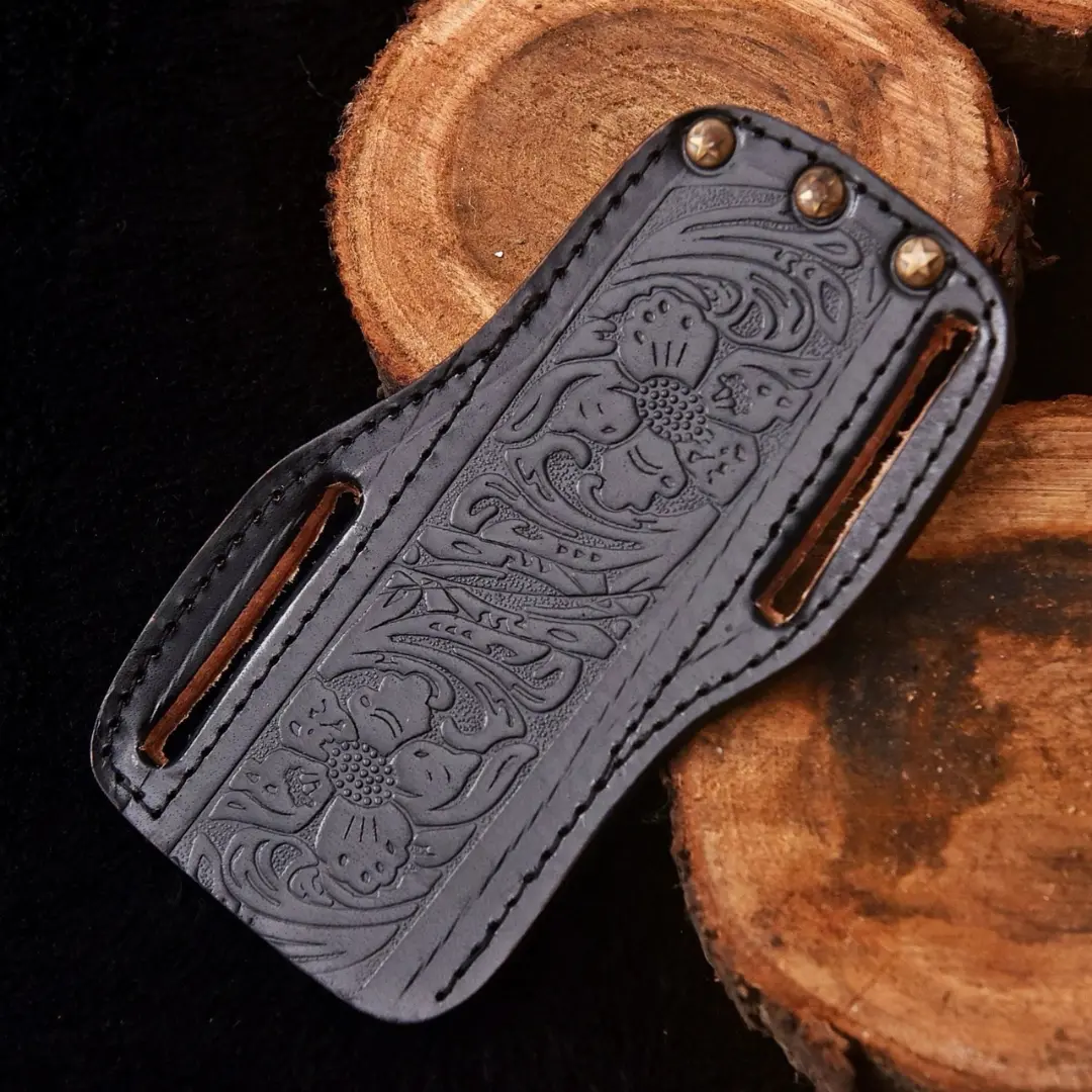 Handmade Brown black Fix Blade Knife Sheath Holster Case - Multi-tool