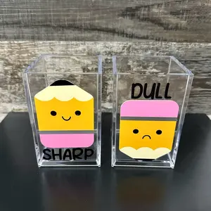 Sharp and dull pencil holder