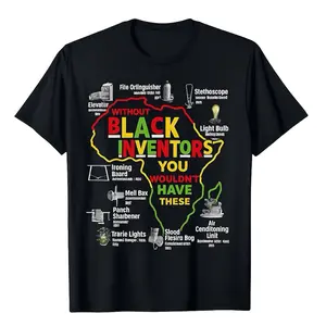Black inventions T-shirt.