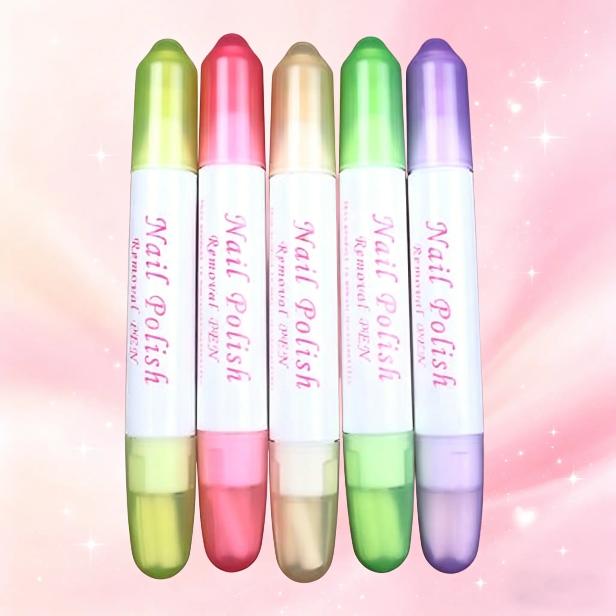 5 nail polish correction pens, nail polish remover pens, suitable for nail art, portable and replaceable, used to correct nail edges, easily clean fingernails, achieve precise removal of nail polish - nail art tools, used for quick nail cleaning