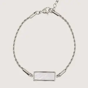 Keepsake Smart Bracelet - Tap to View Memories - Silver Tarnish Resistant Waterproof Unisex Jewelry for iPhone