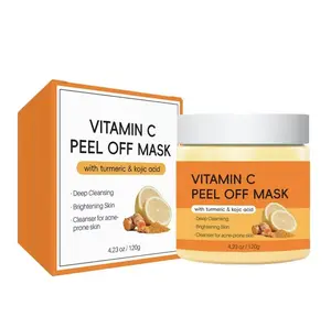 Turmeric Curcuma Longa Acid Mud Film Peel Off Mask for Skincare with Deep Cleansing, Brightening, and Acne Control - Moisturizes, Soothes, and Nourishes - Comfort