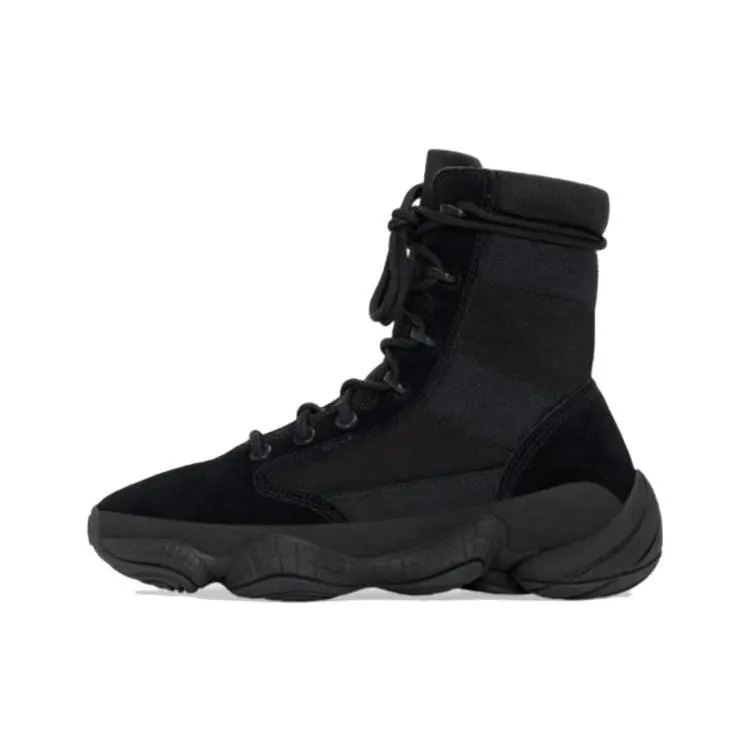 Adidas Originals Yeezy 500 High Mesh Men's Black High-Top Dad Trainers - Comfortable, Versatile, Minimalist Cushioning, Anti-Slip Support, Casual Walking Footwear, Athletic Shoes