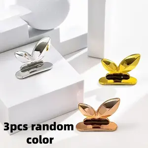 3-Pack Toilet Seat Lifter Handle, Self-Adhesive Decorative Leaf Design, Easy Installation, Multi-Purpose Grip, Bathroom Home Accessories, Bathroom Accessory