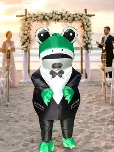 New Frog Inflatable Costume for Adults, Ideal for Party, Christmas, Wedding & Other Festive Events, Unique Cosplay, Comfortable Design, Great Gift Choice, Cool Toy Option