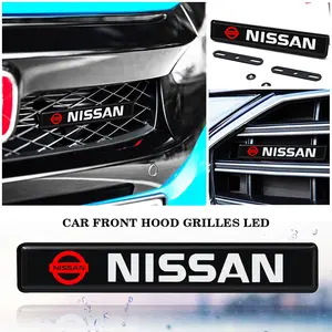 Advanced LED Front Grille Emblem Light for Nissan Sunny Sylphy Silvia Skyline, Car Styling Upgrade Accessory, High-End Design