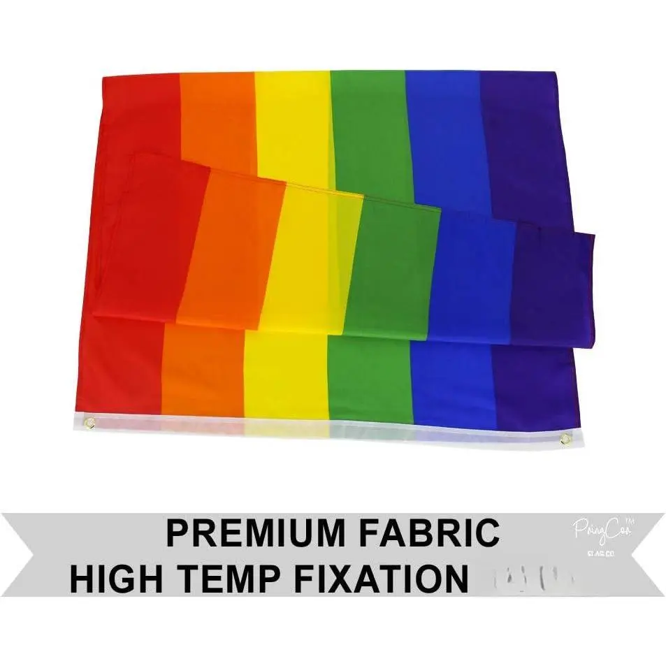 3x5FT Rainbow Pride Flag Banner LGBTQ Gay Lesbian Love Equal