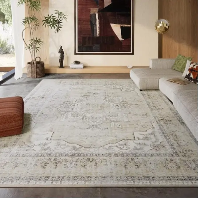 Beige White and Black