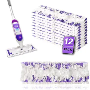 12-Piece Disposable Mop Refills For Swiffer Powermop Multi-Surface Spray Cleaner, Ideal for Efficient Cleaning Solutions