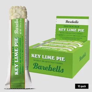 Barebells Protein Bars Key Lime Pie - 12 Count, 1.9oz Bars - Protein Snacks with 20g of High Protein - Protein Bar with 1g of Total Sugars - On The Go Protein Snack & Breakfast Bar