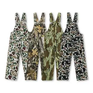 Kids boy denim overalls boy camo jumpsuit hunting clothes camouflage clothing