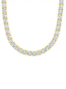 Marisol Round Cut CZ Tennis Necklace