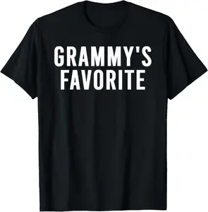 100% Cotton Funny Grammys Gigi Favorite Grandchild Grammys Favorite T-Shirt