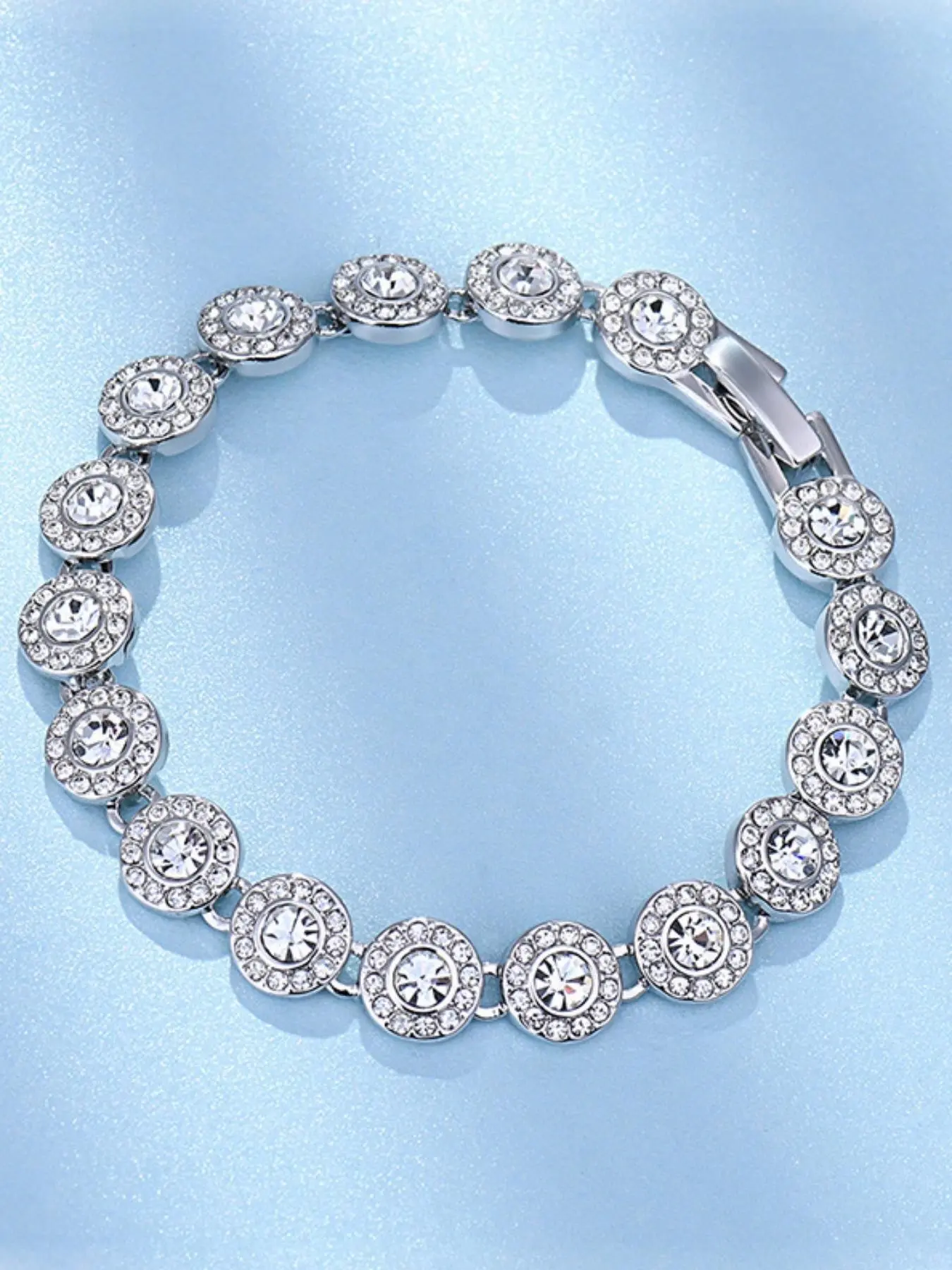 2025 Fashion Jewelry Original New Product Angel Bracelet Shining Tennis Crystal Necklace Women's Luxury Festival Gift, Dainty Crystal Bracelet, Fashionable Bracelet