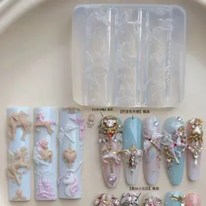 2026 Year of the Horse 3D Horse Nail Art Mold | Ultra Clear Silicone Mold for DIY 3D Horse Nail Charms