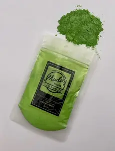 Muddy Soap Co Toad Green Mica  1 oz for Soap or Nail Polish, Cosmetics