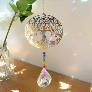 Butterfly Crystal Ball Sun Catcher DIY Hanging Decoration, Hanging Ornaments, Metal Animal Pendant for Indoor Outdoor Garden Decor, Christmas Friday Gift