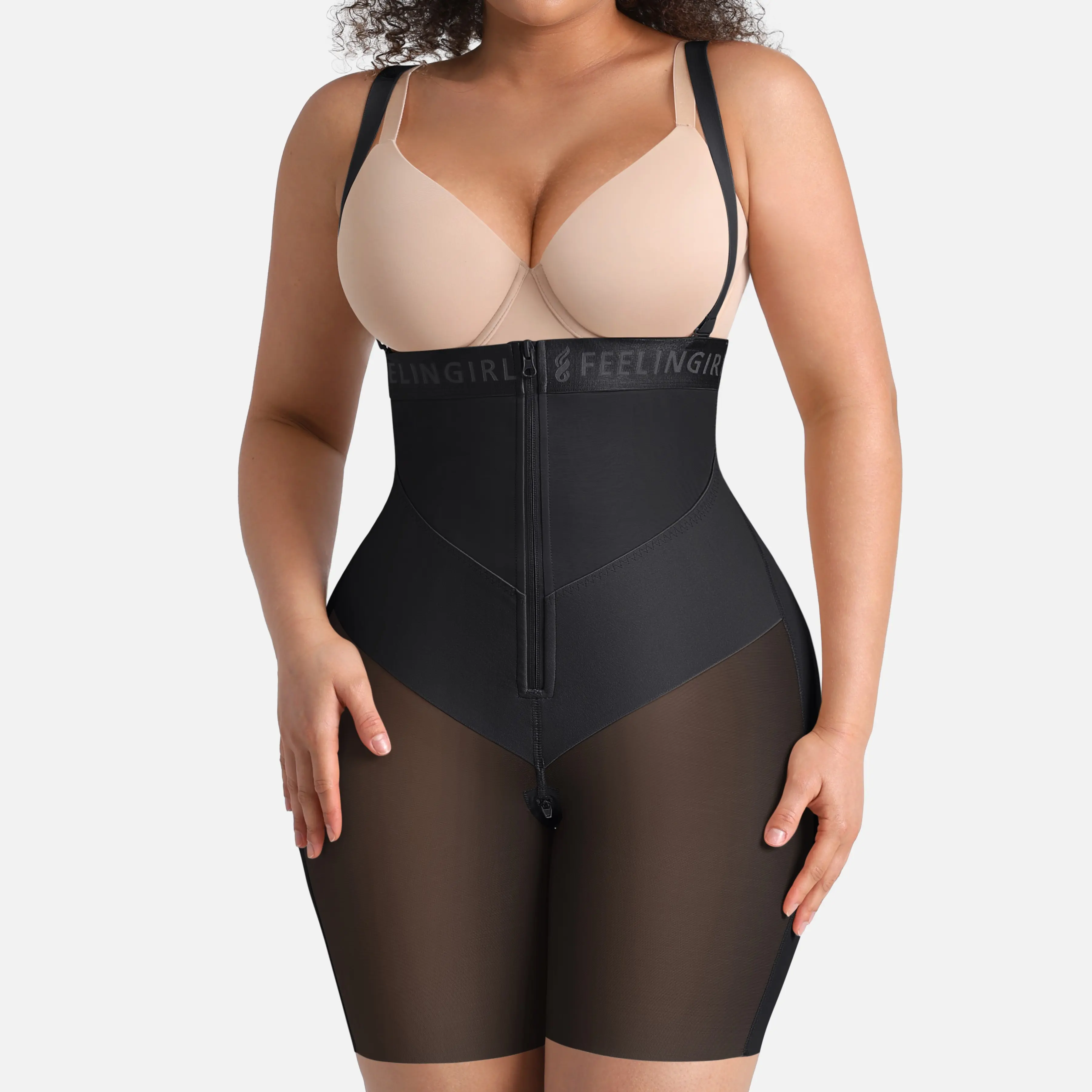 FeelinGirl #Live New Drops FeelVibe Tummy Control Shorts Shapewear for Women Plus Size Butt Lifting Bodysuit Body Shaper SummerVibes