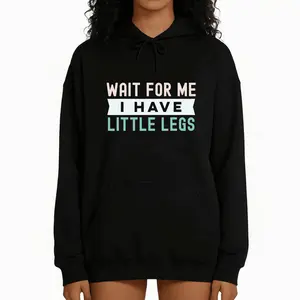 Gender-Neutral Women's Hoodies - Casual Longsleeves Cotton Pullover Sweatshirts, Funny Height Sarcasm Tops, Long Sleeve Outdoor Apparel