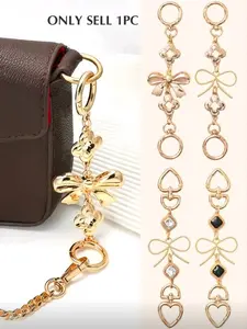 Purse Chain Extender Bag Extender Chain, Chain Detail, Elegant Butterfly Pattern, for Handbags and Crossbody Bags, All Seasons Accessory, Versatile Travel Accessory, Durable Material