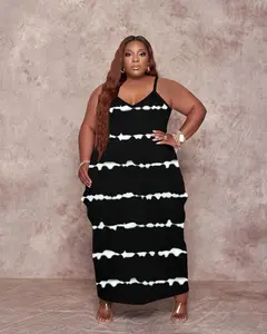 Oversize Tshirt Dress Plus Size Short Sleeve Maxi Dress with Pockets