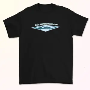 Rare!! Vintage 90's QUIKSILVER Logo Faded Surf Tee Shirt Boys