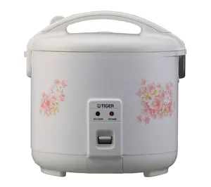 Tiger 8 Cup White Rice Cooker, Floral White