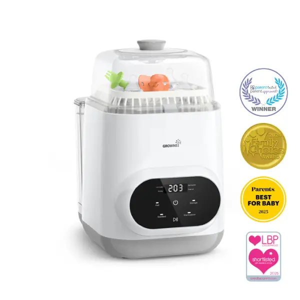 Grownsy Bottle Washer Pro, All-in-One Bottle Washer for Pump Parts,Baby Essentials,Toys, GROWNSY Bottle Sterilizer and Dryer