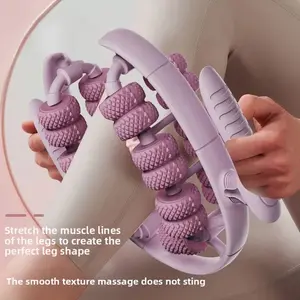 New Circular 28 Massage Clip, Plastic Leg Shaping Six-Axis Floating Massager, Home Use Slimming Leg Clamp Wheel Massager
