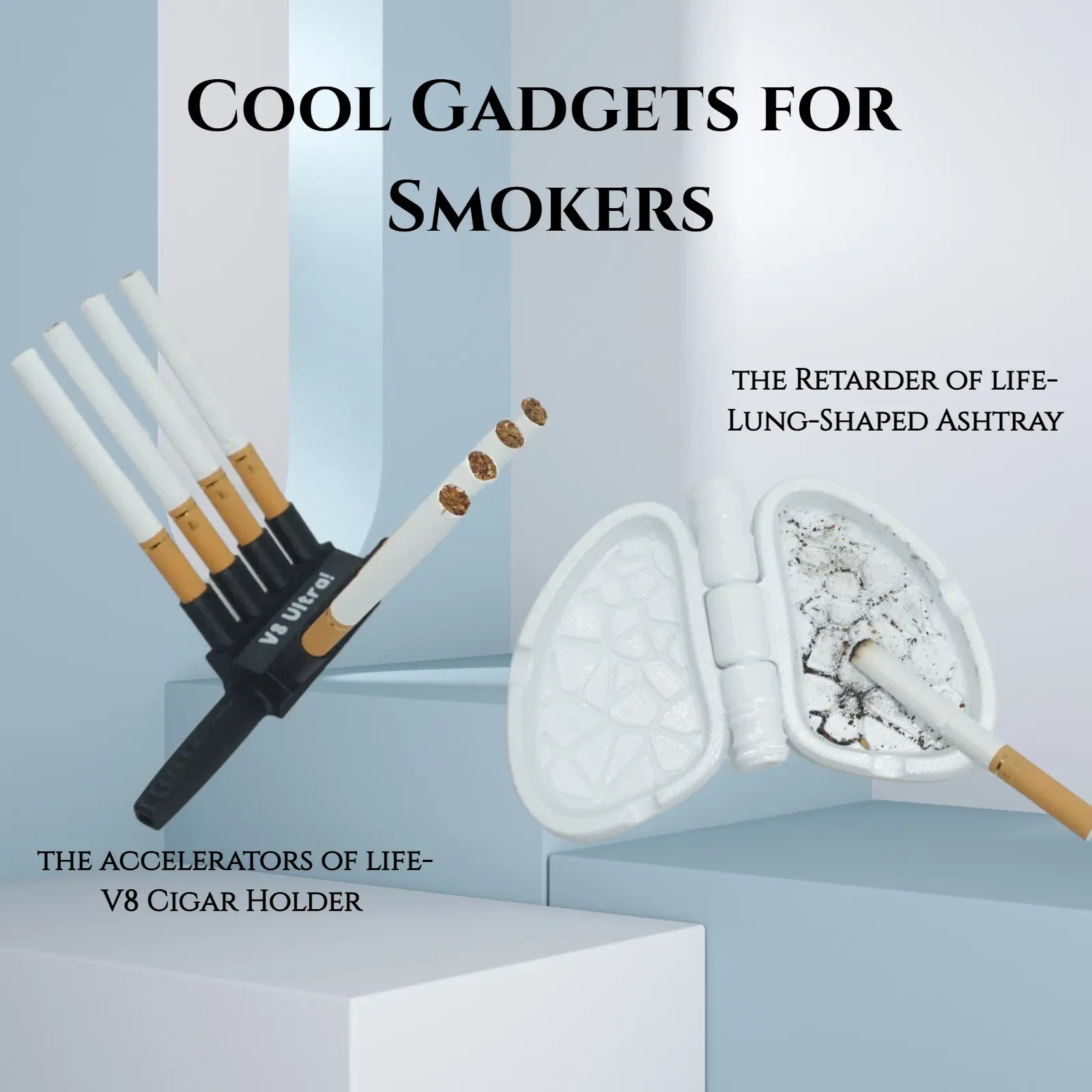 cigarette gadgets Weird Smoking Accessories From the Past that Didn't Catch On, 1930s-1950s Philip Morris eyes tech gadgets