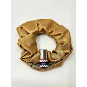 Satin Mystic Gold Scrunchie+
