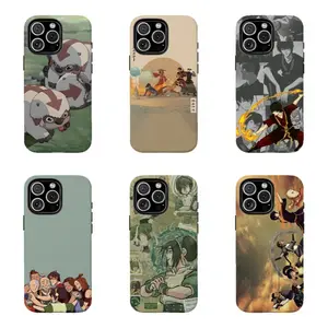 Avatar The Last Airbender Phone Case - Appa & Team Avatar Print Protective Cover,Cover For iPhone 17 Pro Max 16 15 14 13 12 11 for Samsung S21 S22 S23 S24 S25 Phone Case,Perfect Holiday Gift