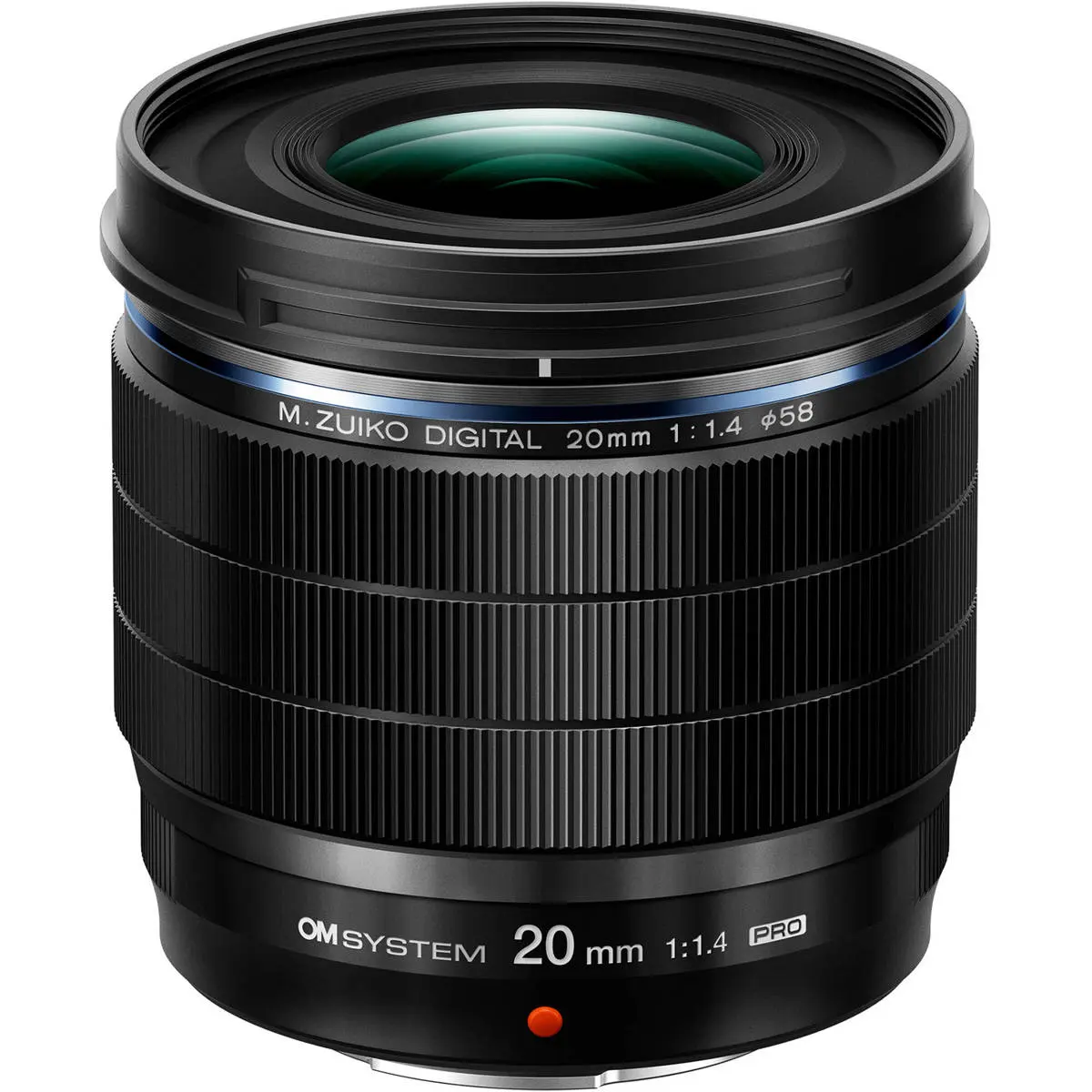 OM SYSTEM M.Zuiko Digital ED 20mm f/1.4 PRO Lens, Black
